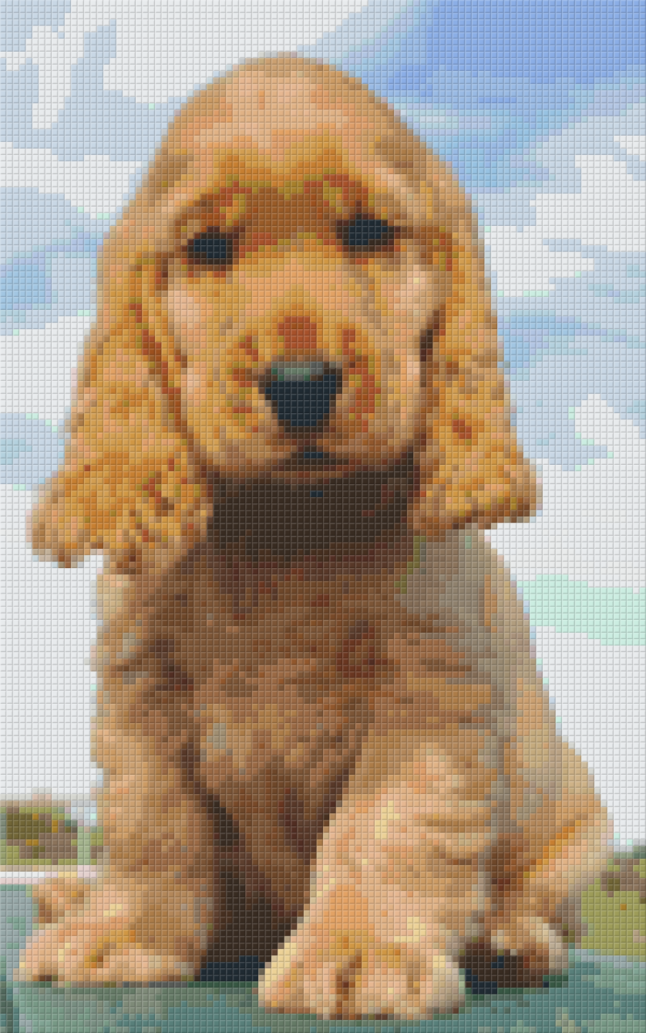 Pixelhobby Klassik Vorlage - Cocker Spaniel Puppy