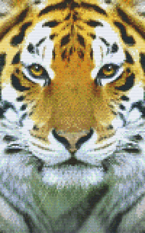 Pixelhobby Klassik Vorlage - Tigergesicht