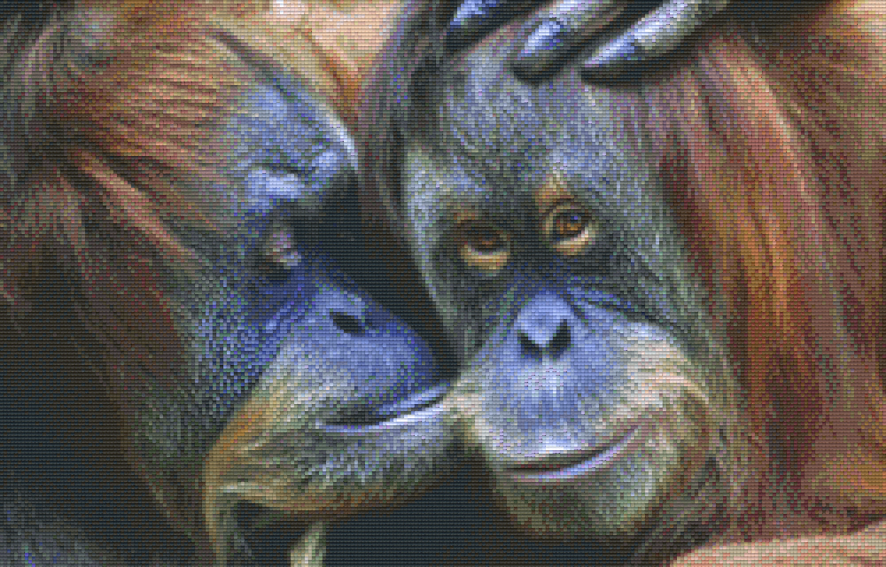 Pixelhobby Klassik Set - Affenpaar