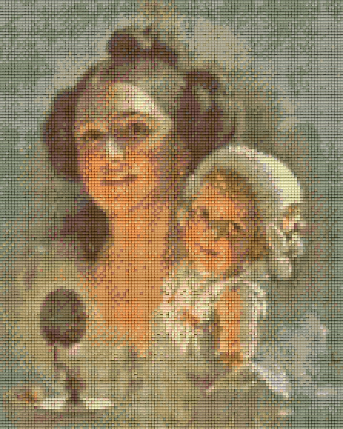 Pixelhobby Klassik Vorlage - Mutter und Kind