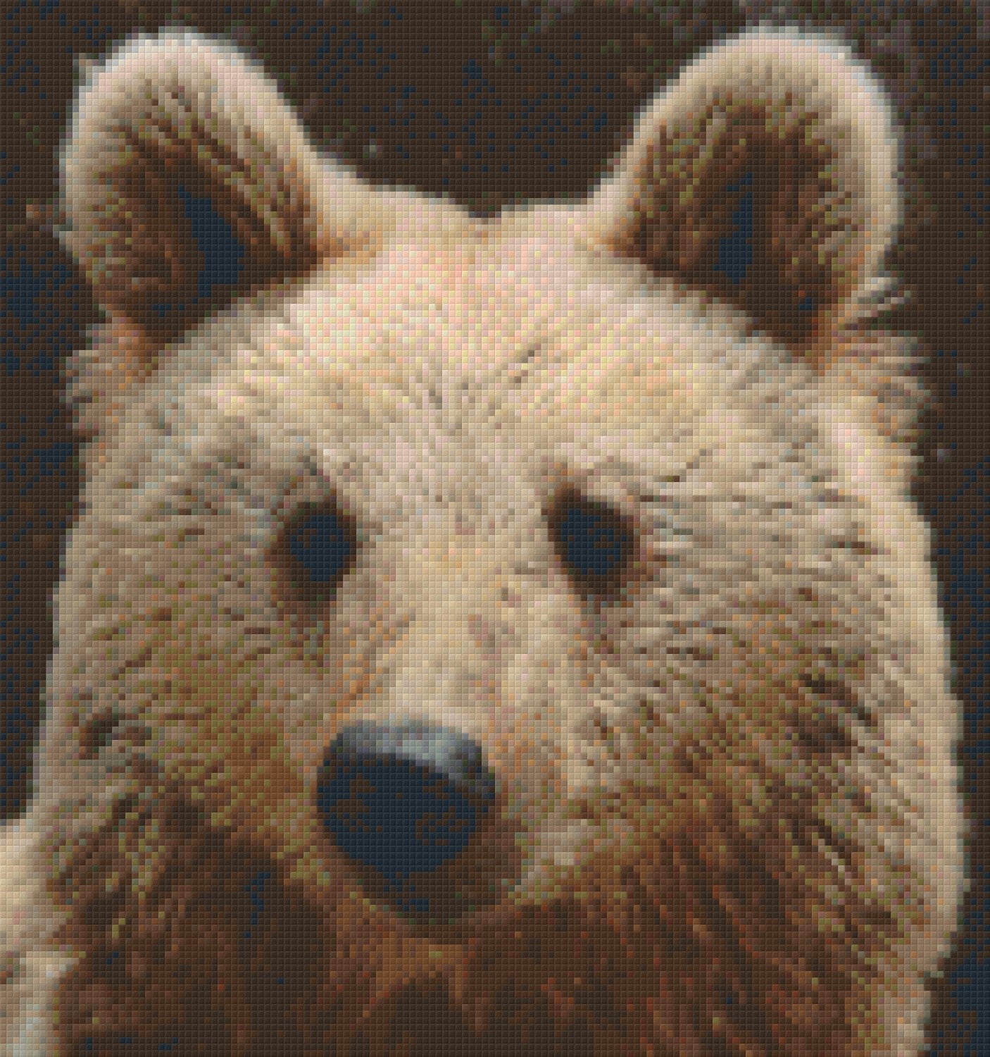 Pixelhobby Klassik Vorlage - Braunbär