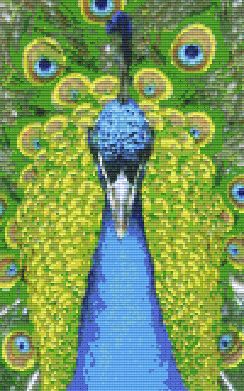 Pixelhobby Klassik Vorlage - Pfau