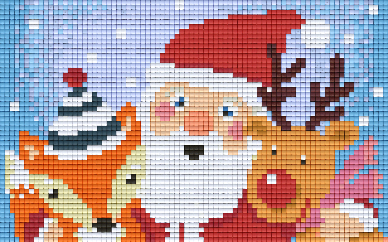 Pixelhobby Klassik Vorlage - Hohoho es Weihnachtet sehr