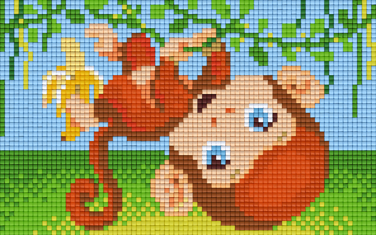 Pixelhobby Klassik Set - Kletteräffchen