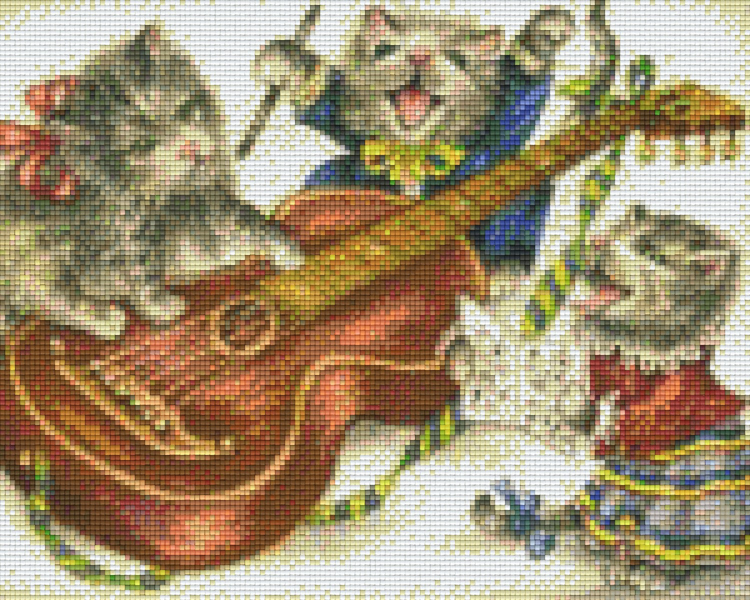 Pixelhobby Klassik Vorlage - Katzengesang
