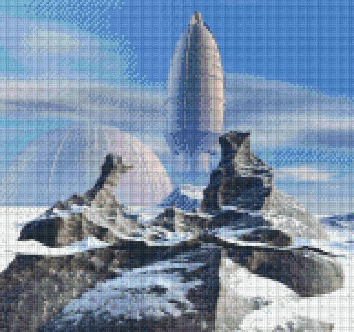 Pixelhobby Klassik Vorlage - Zukunft im Eis