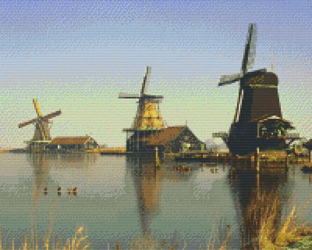 Pixelhobby Klassik Set - Zaanse Schans mit drei Mühlen