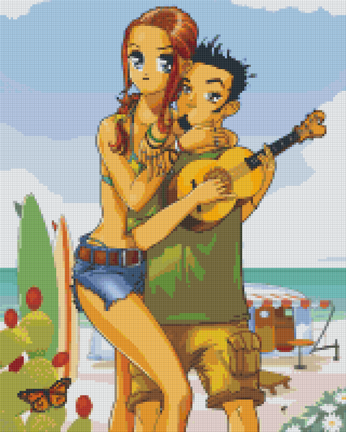 Pixelhobby Klassik Vorlage - Holiday Love