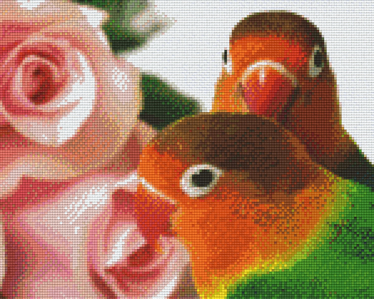 Pixelhobby Klassik Vorlage - Zwei Papageien