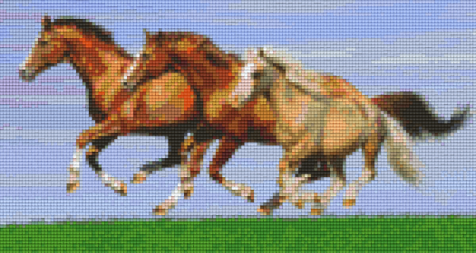 Pixelhobby Klassik Set - Drei Pferde