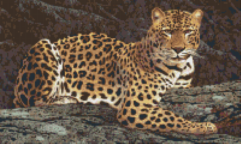 Pixelhobby Klassik Vorlage - Leopard