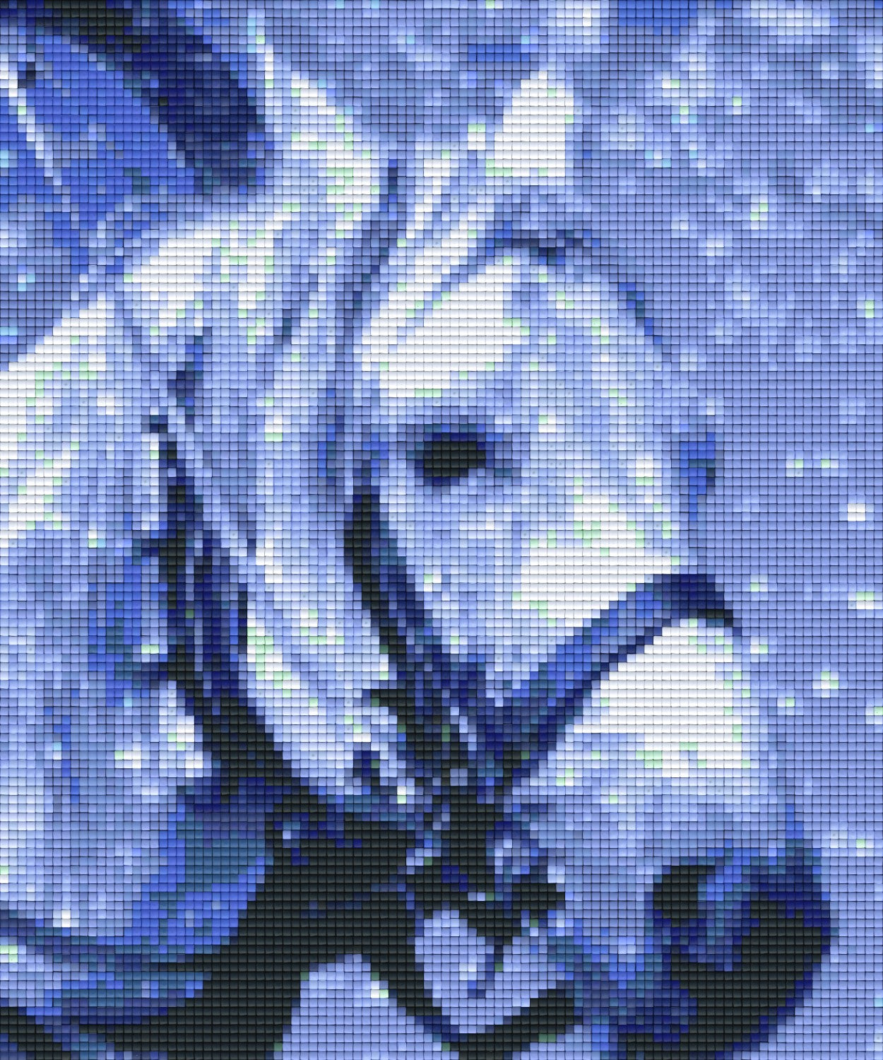 Pixelhobby Klassik Vorlage - Pferd im Schnee