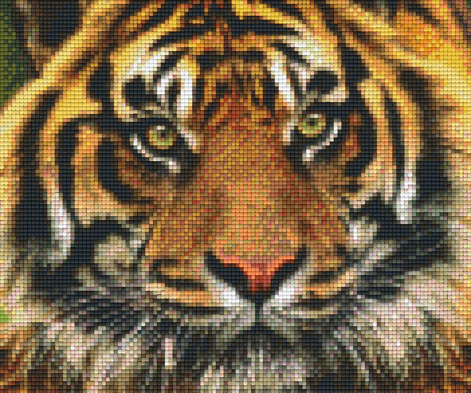 Pixelhobby Klassik Vorlage - Tigerkopf