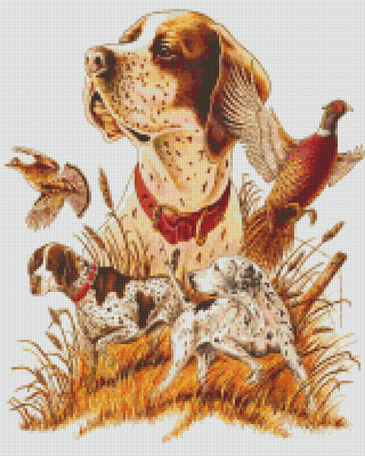 Pixelhobby Klassik Vorlage - Jagdhunde