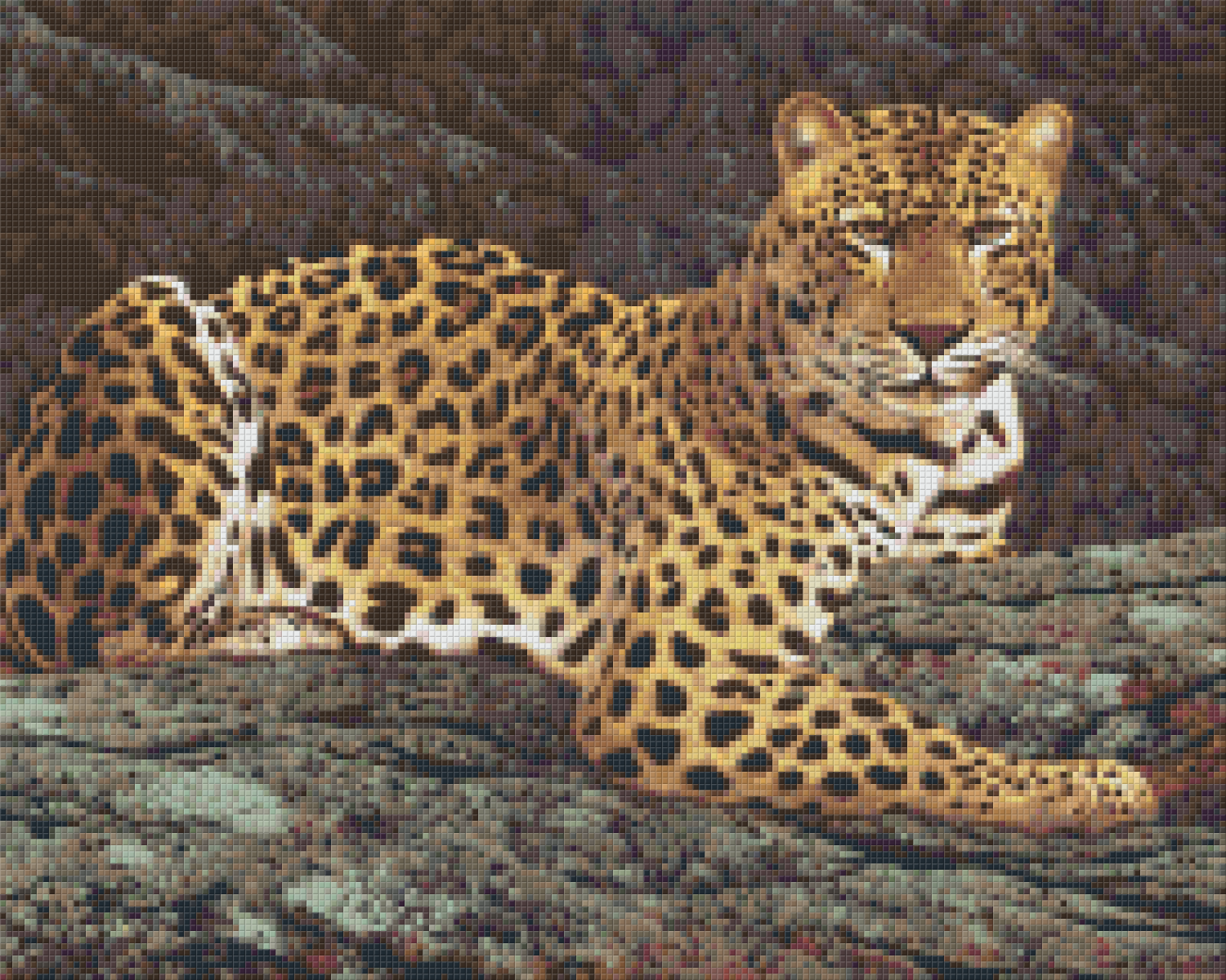 Pixelhobby Klassik Vorlage - Leopard