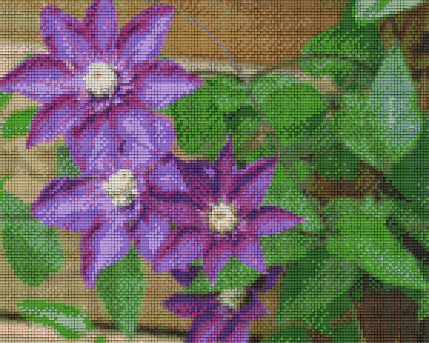 Pixelhobby Klassik Vorlage - Blumen