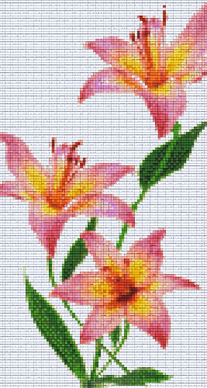 Pixelhobby Klassik Vorlage - Lilie
