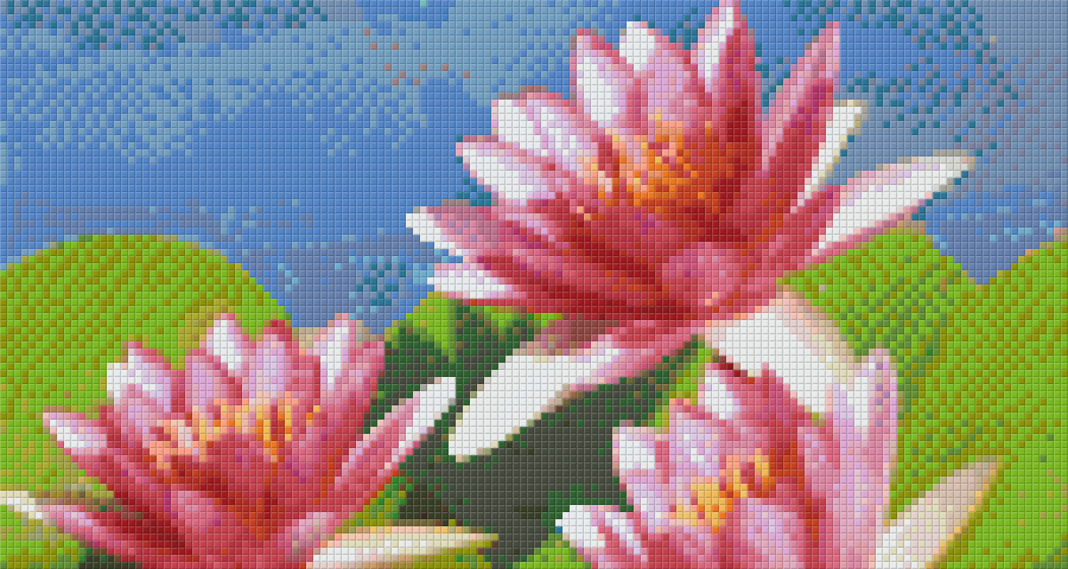 Pixelhobby Klassik Vorlage - Lilien