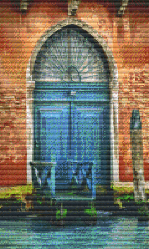 Pixelhobby Klassik Set - Haustür blau
