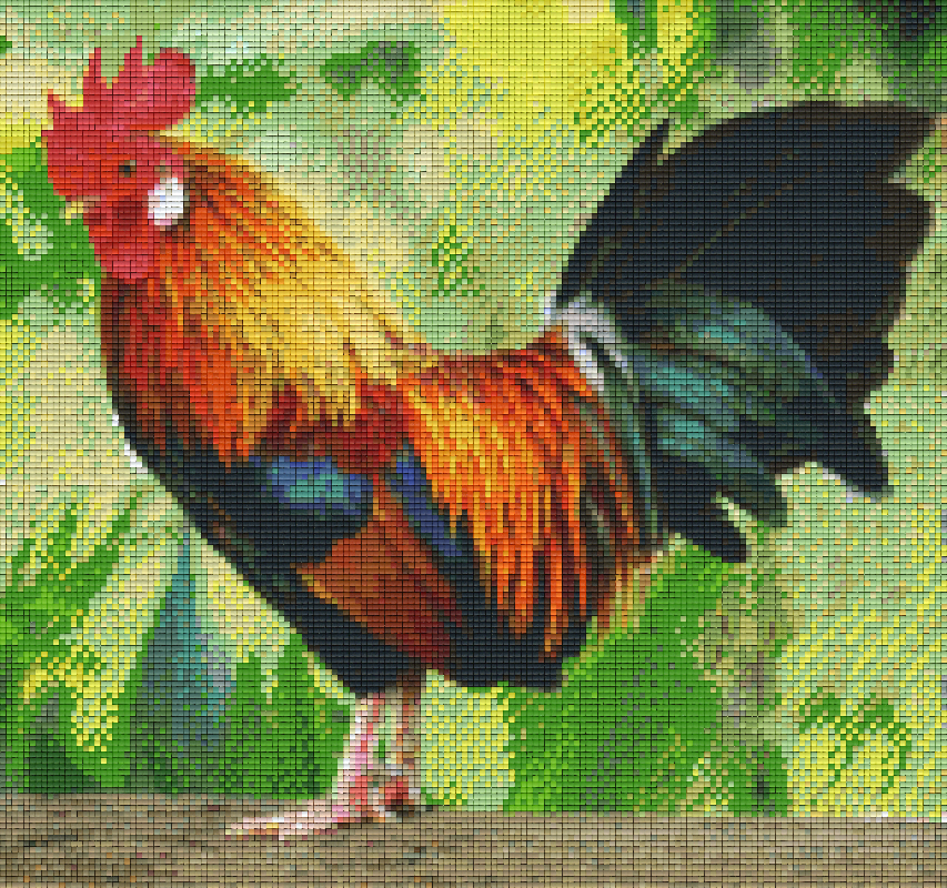 Pixelhobby Klassik Vorlage - Hahn