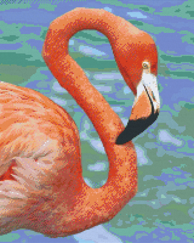 Pixelhobby Klassik Vorlage - Flamingo