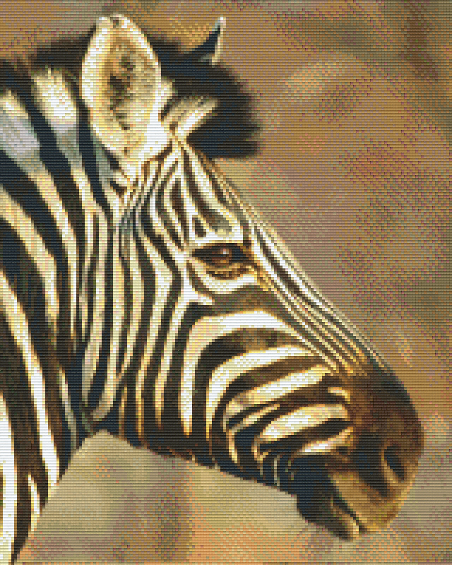 Pixelhobby Klassik Vorlage - Zebra