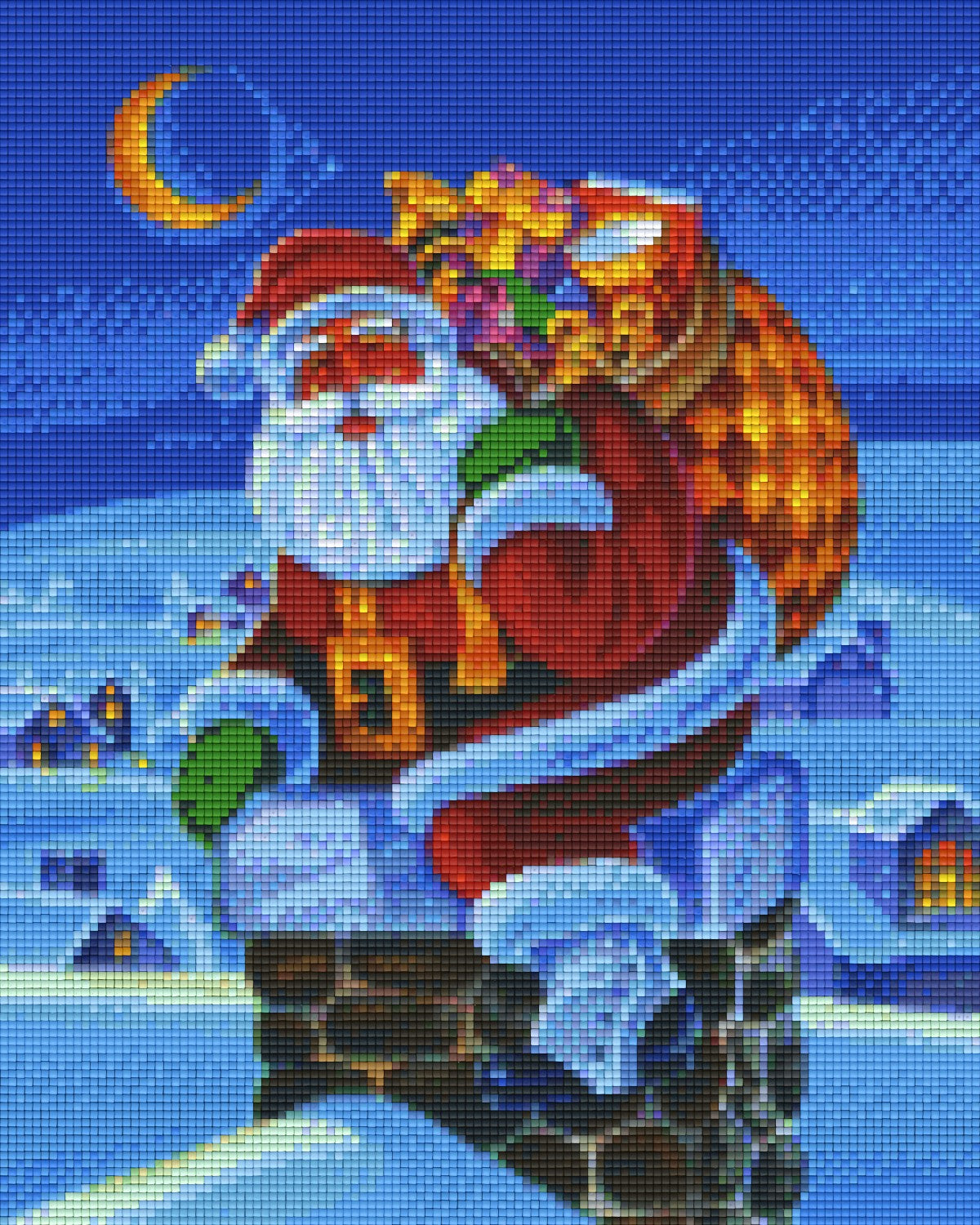 Pixelhobby Klassik Set - Weihnachtsmann im Schornstein