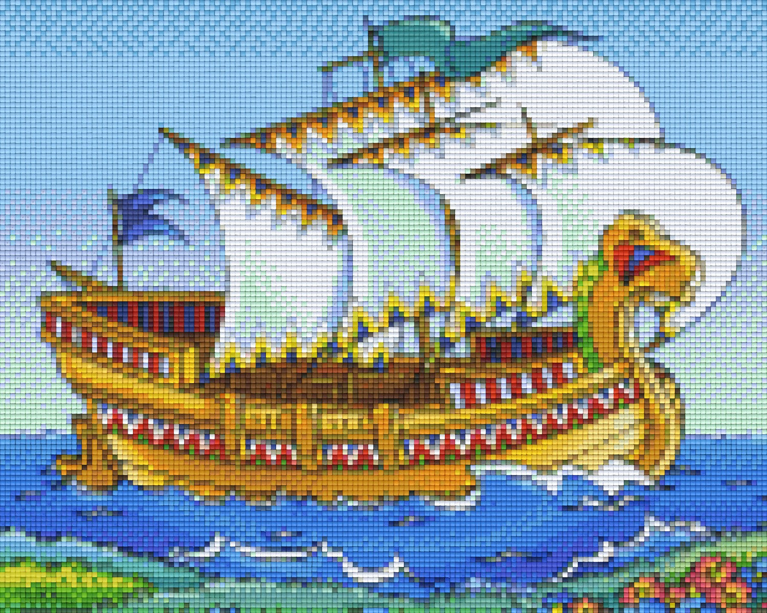 Pixelhobby Klassik Vorlage - Wikingerboot