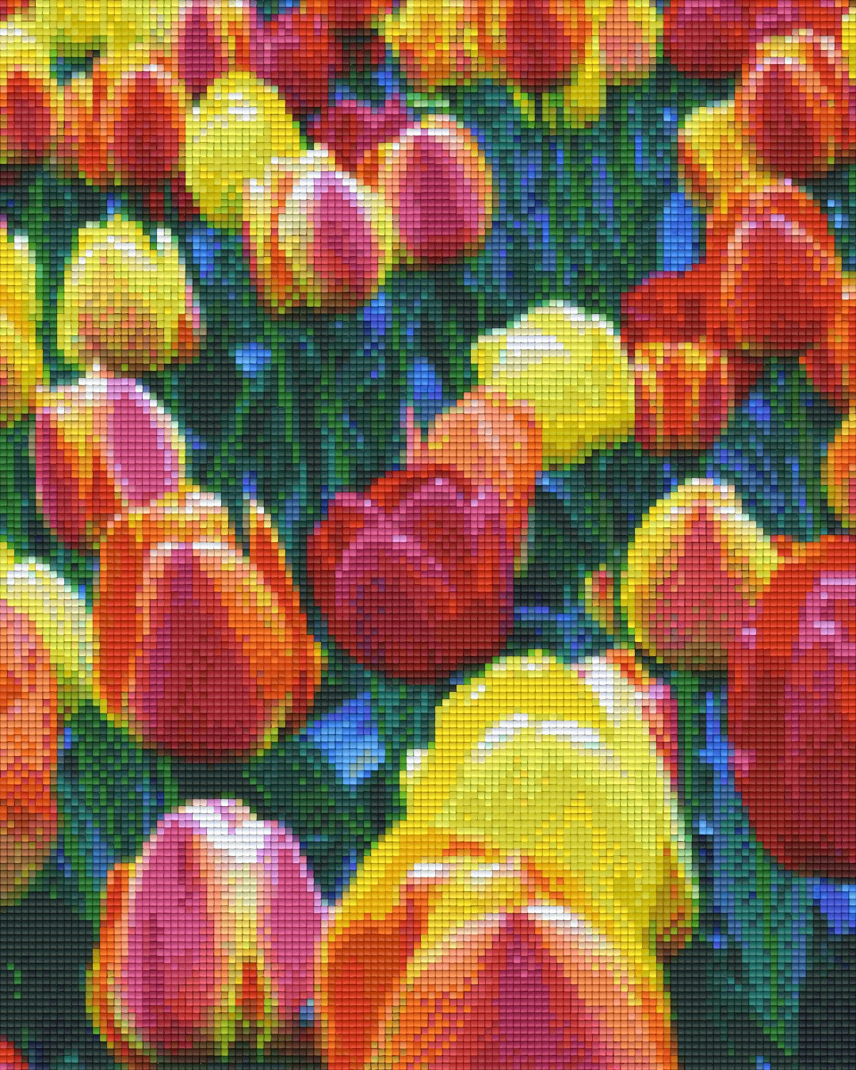 Pixelhobby Klassik Vorlage - Tulpenfeld