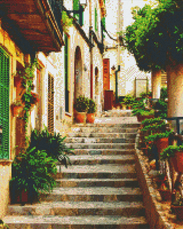 Pixelhobby Klassik Vorlage - Eine Treppe
