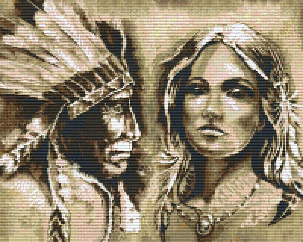 Pixelhobby Klassik Vorlage - Native Amerikan