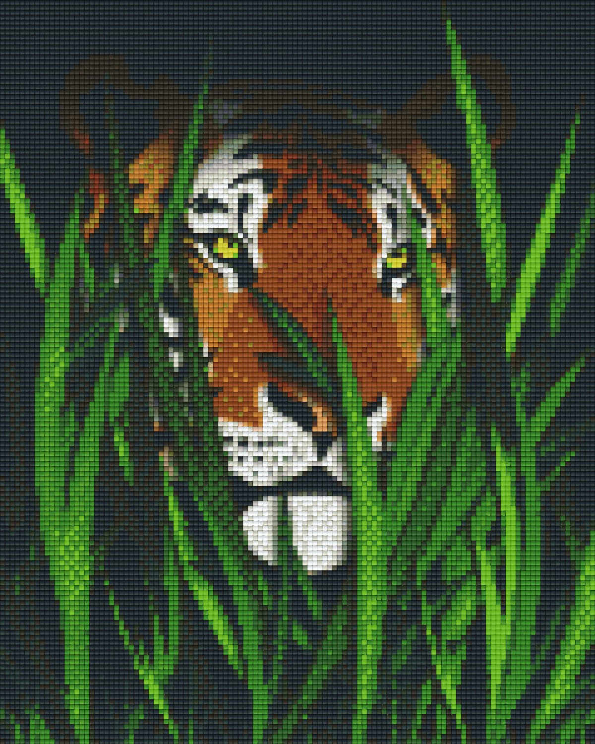 Pixelhobby Klassik Vorlage - Tiger auf der Lauer