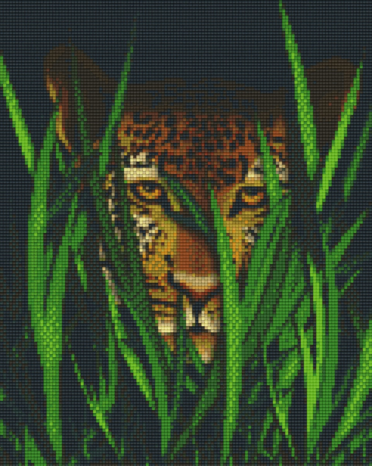 Pixelhobby Klassik Vorlage - Leopard auf der Lauer