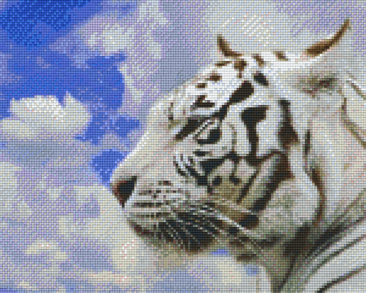 Pixelhobby Klassik Vorlage - Weißer Tiger