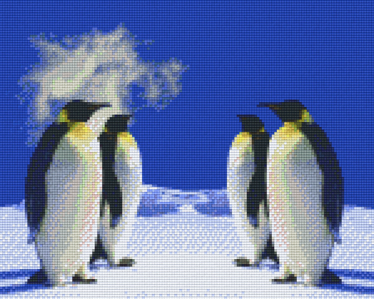 Pixelhobby Klassik Vorlage - Pinguine