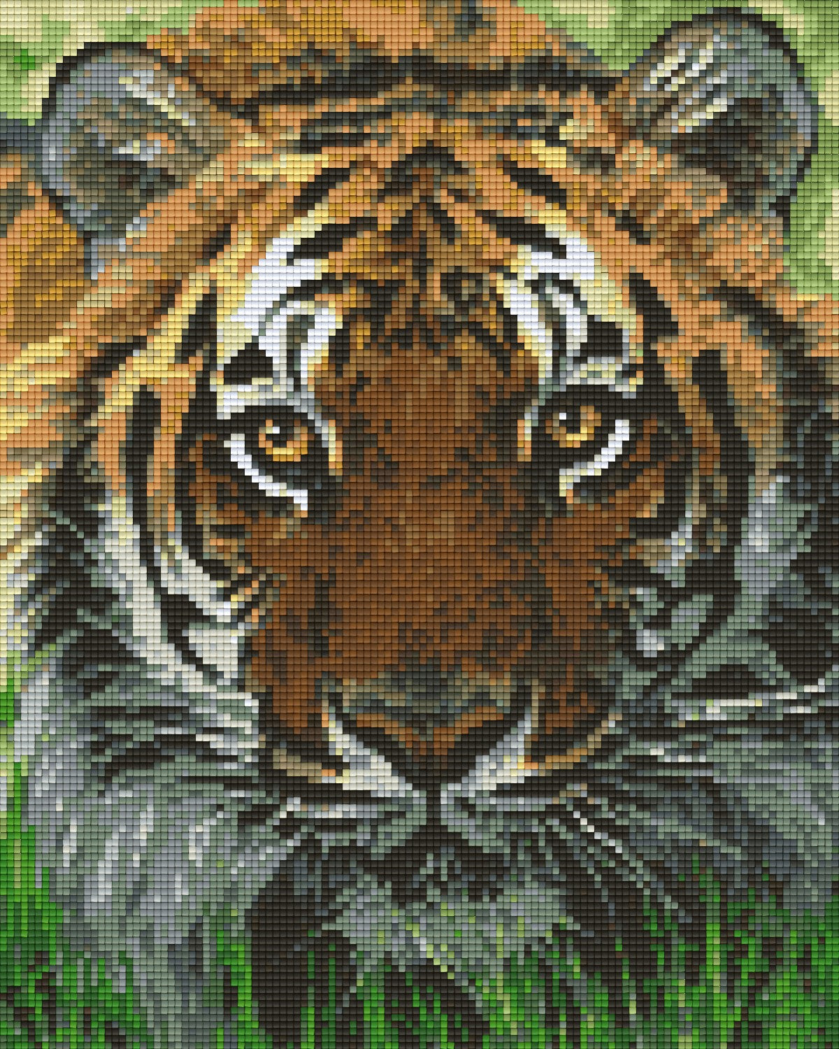 Pixelhobby Klassik Vorlage - Bengalischer Tiger