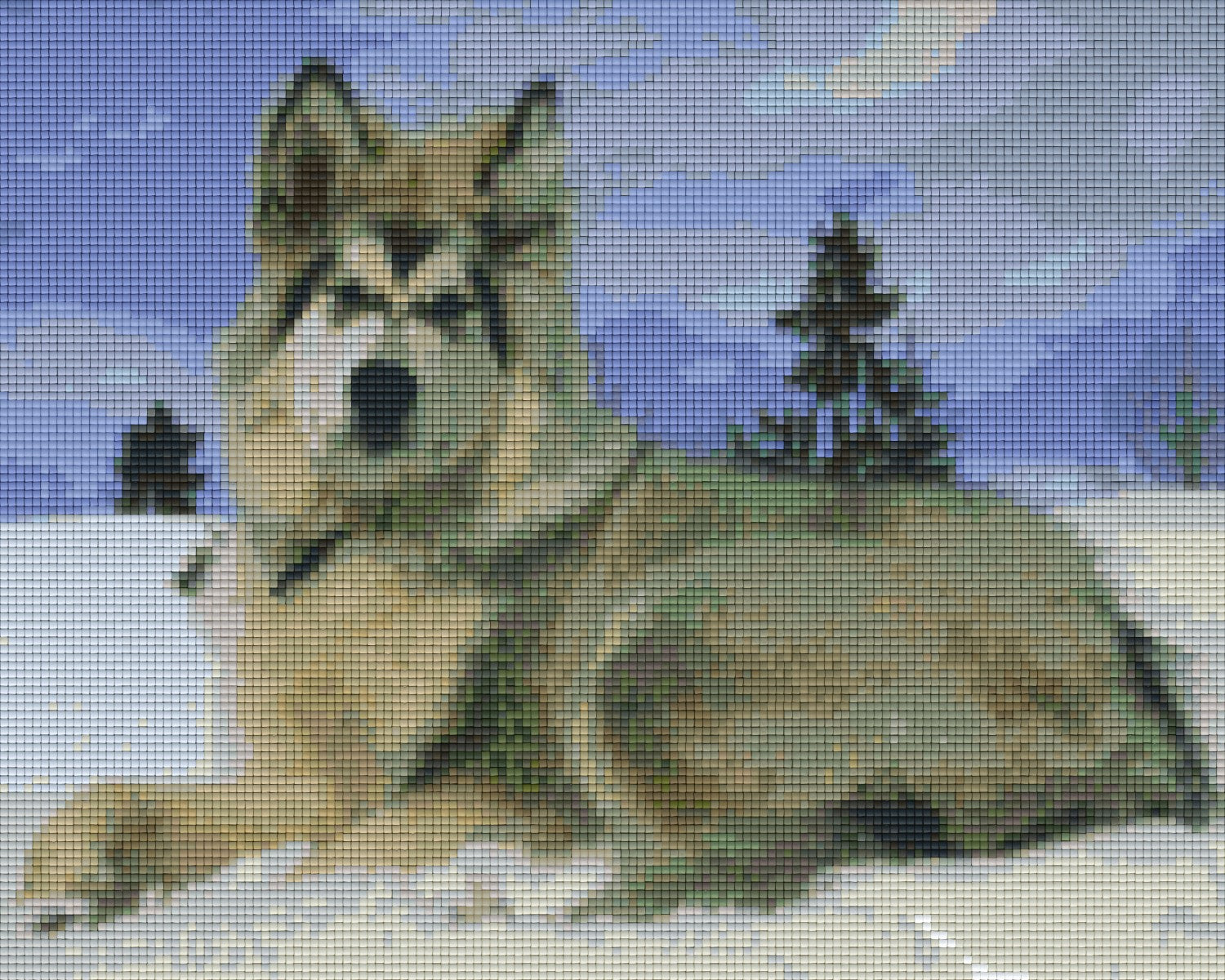 Pixelhobby Klassik Vorlage - Alaska Malamute Dog