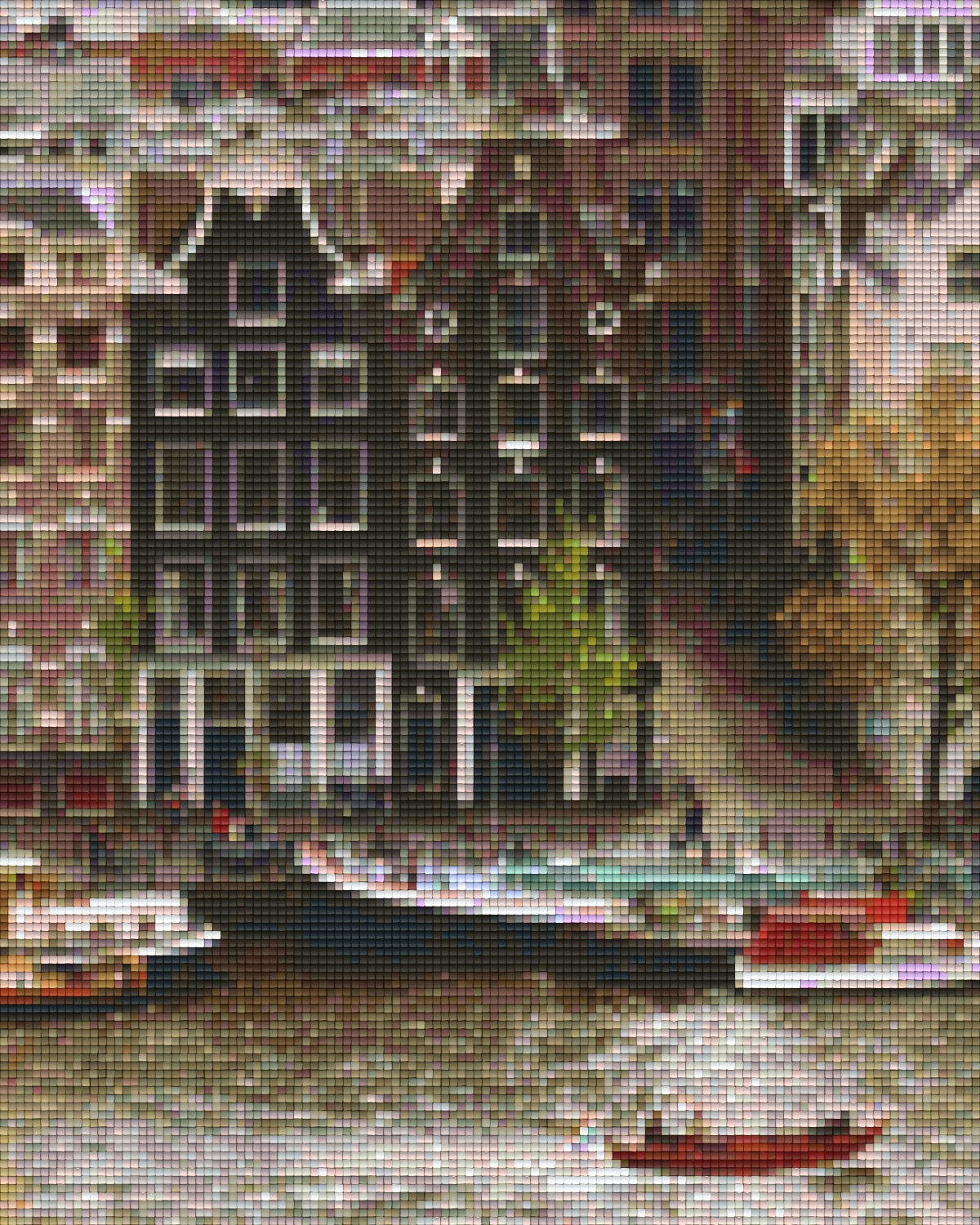 Pixelhobby Klassik Vorlage - Haus an der Gracht