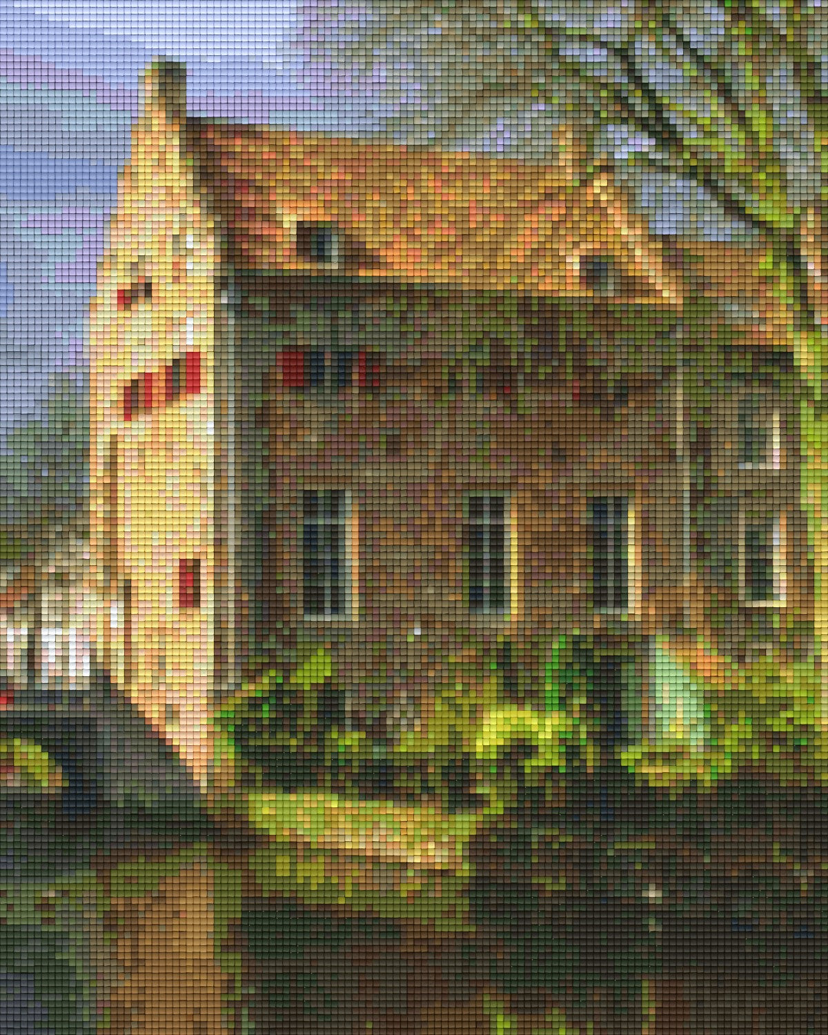 Pixelhobby Klassik Vorlage - Traditionelles Haus