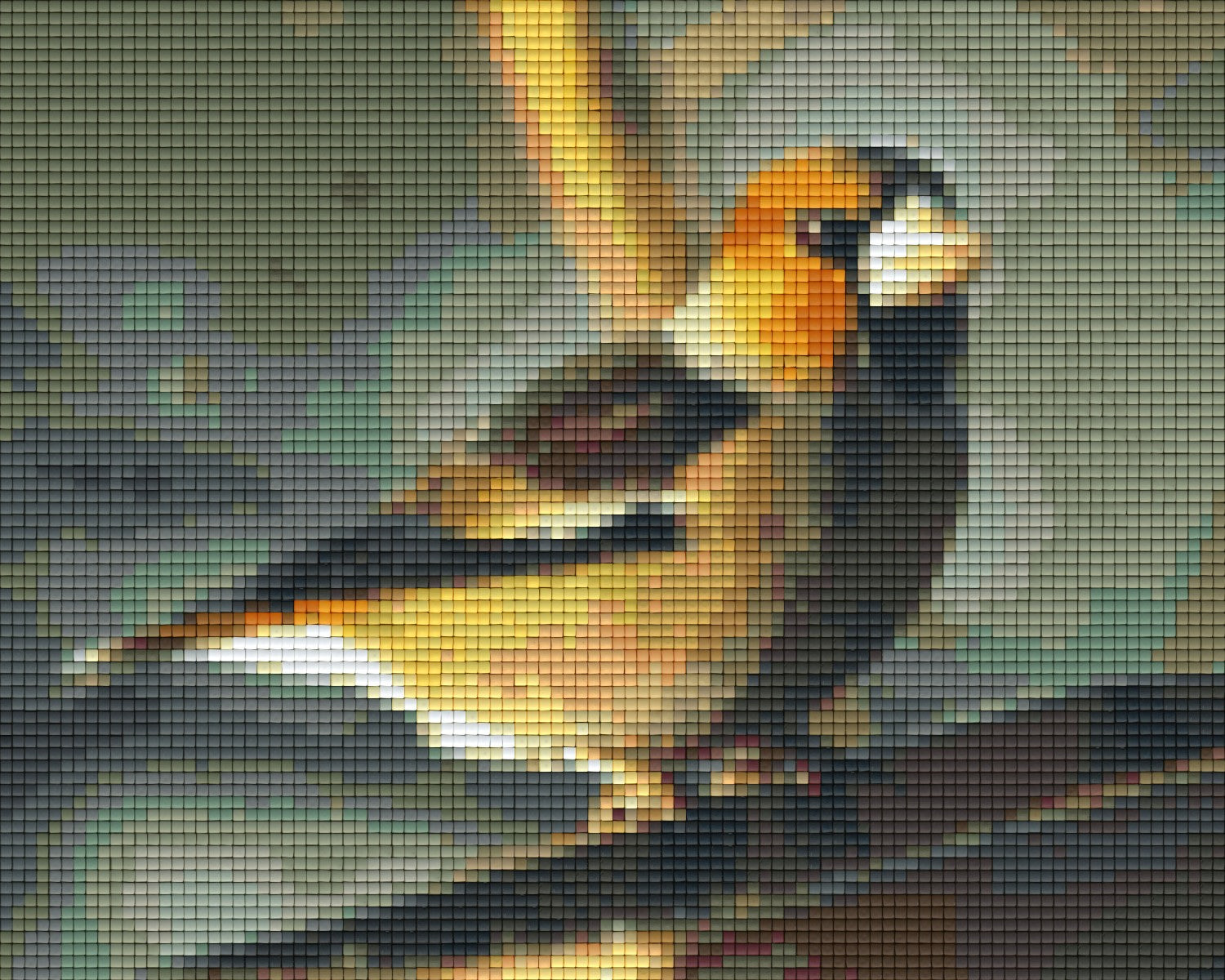 Pixelhobby Klassik Vorlage - Gelber Vogel