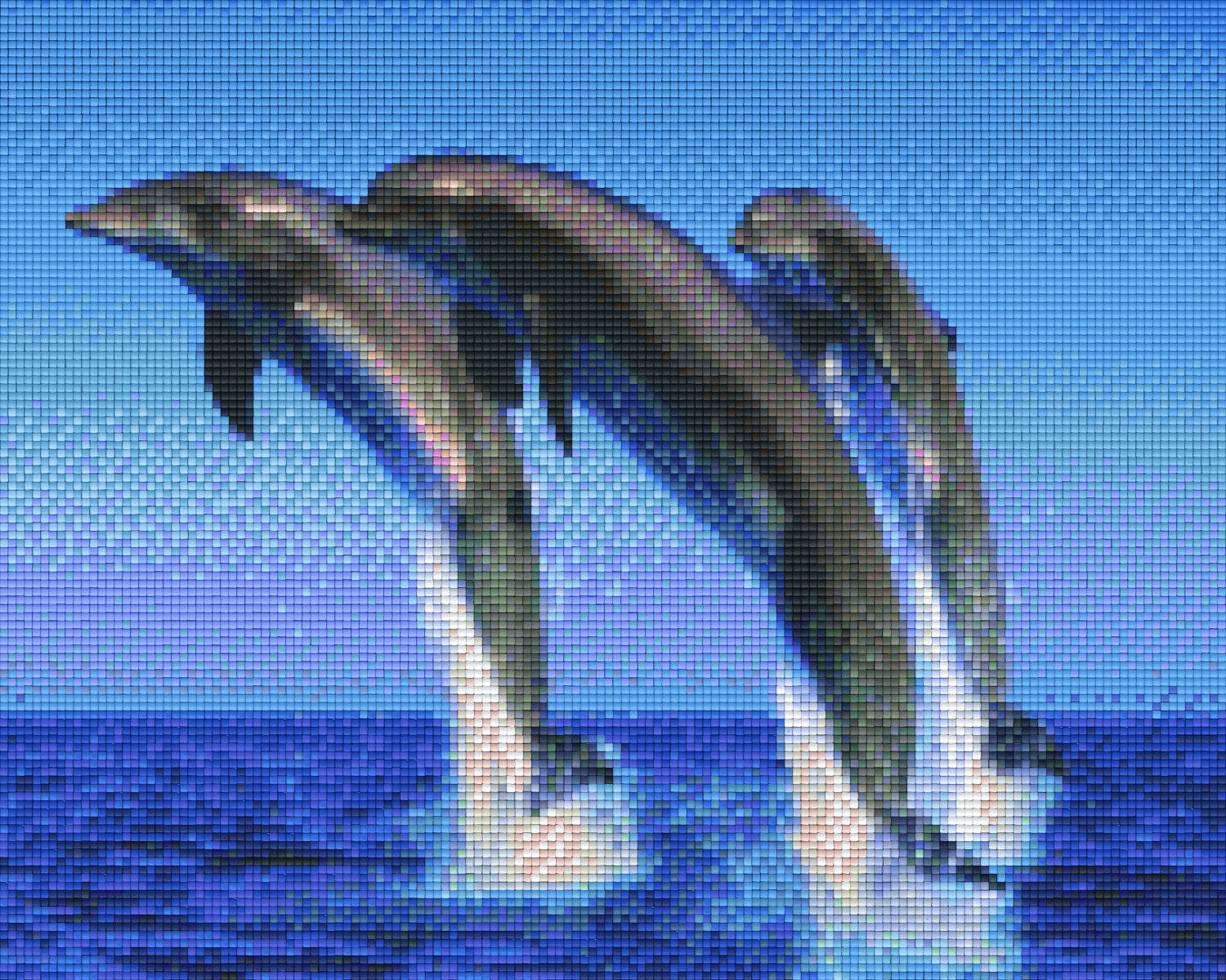 Pixelhobby Klassik Vorlage - Drei Delfine