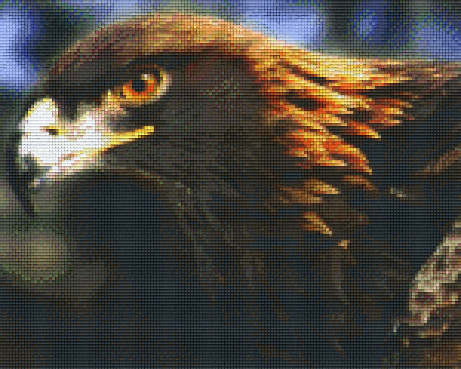 Pixelhobby Klassik Vorlage - Goldener Adler