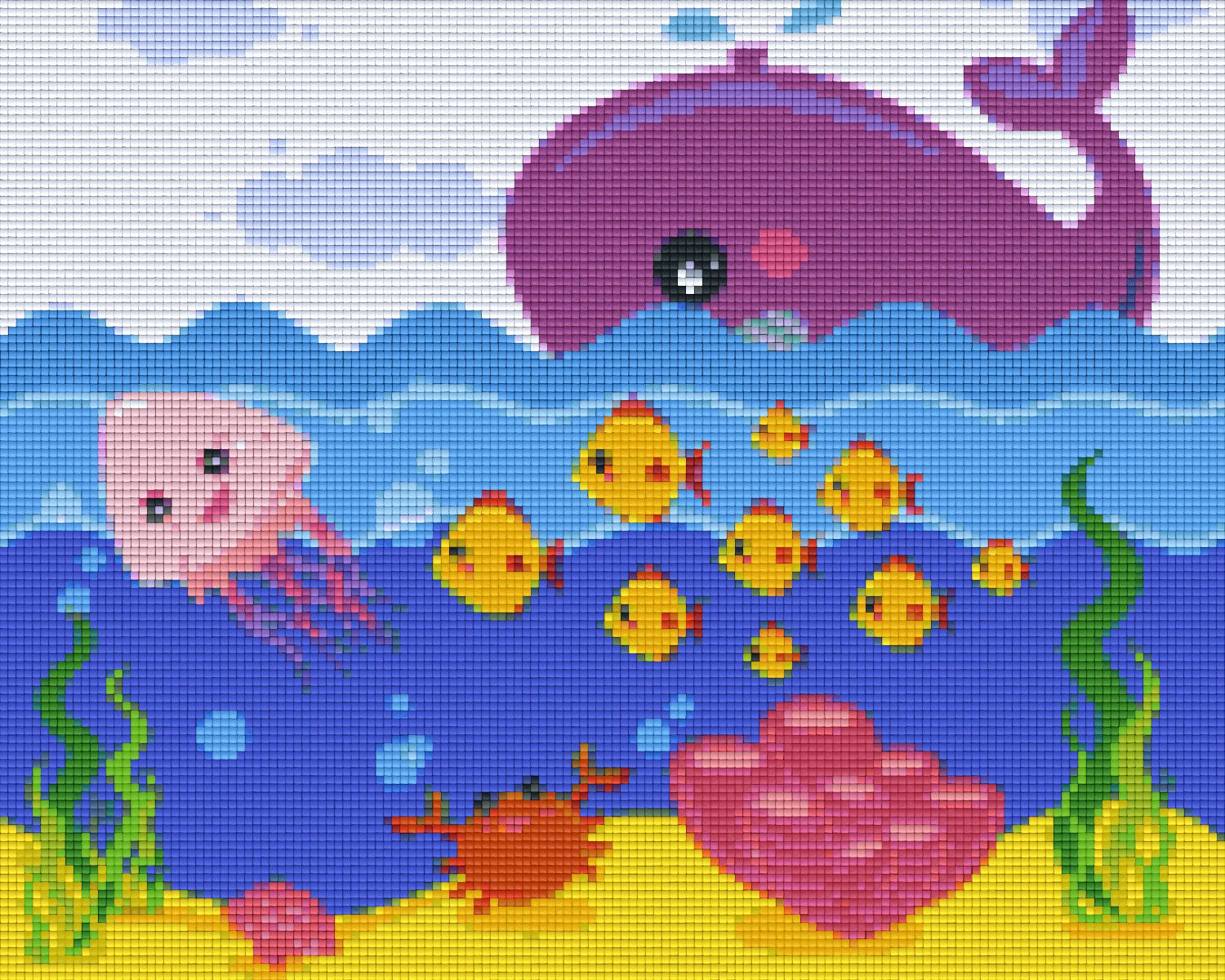 Pixelhobby Klassik Vorlage - Sealife