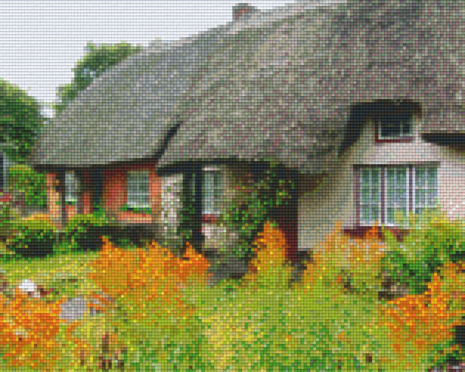 Pixelhobby Klassik Vorlage - Hütte