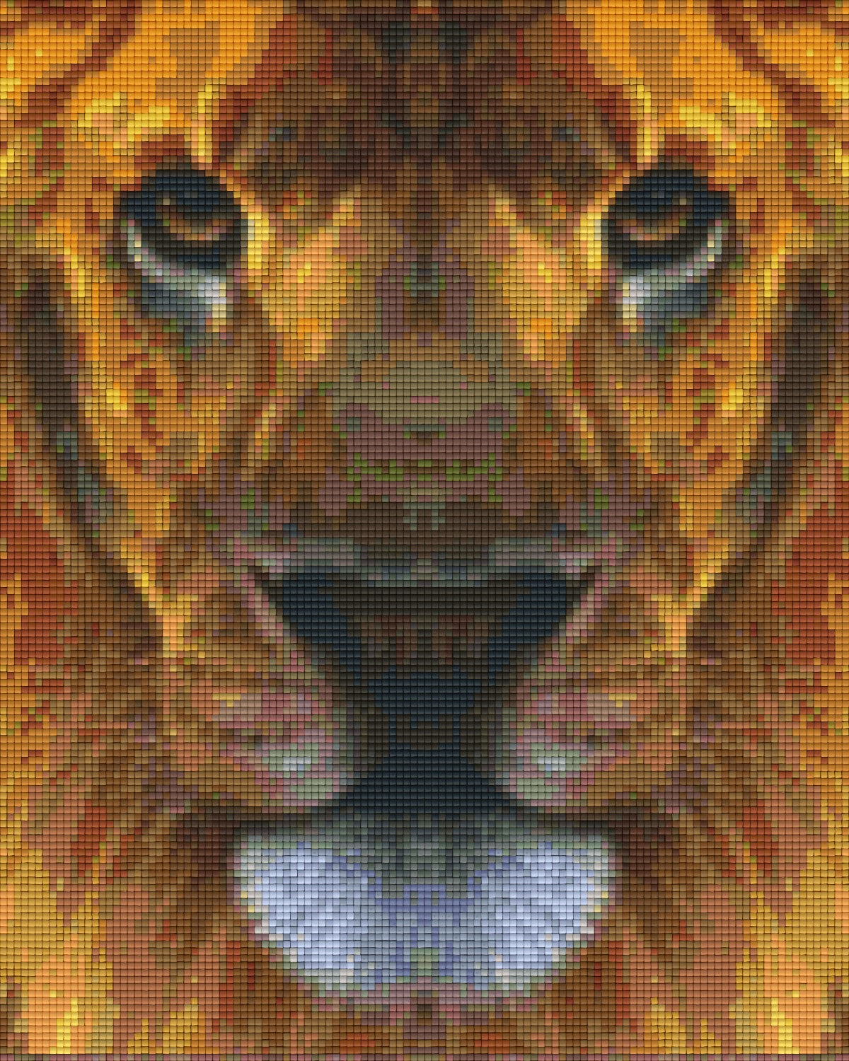 Pixelhobby Klassik Vorlage - Löwengesicht
