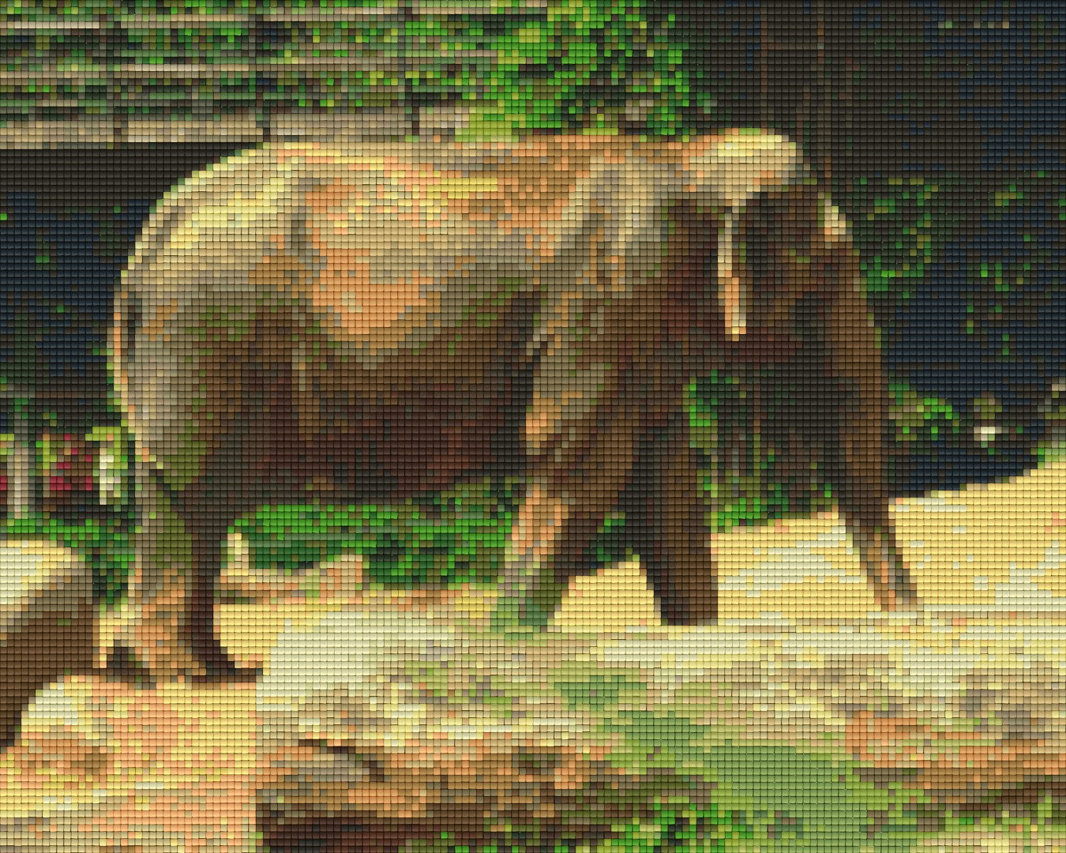 Pixelhobby Klassik Vorlage - Elefant