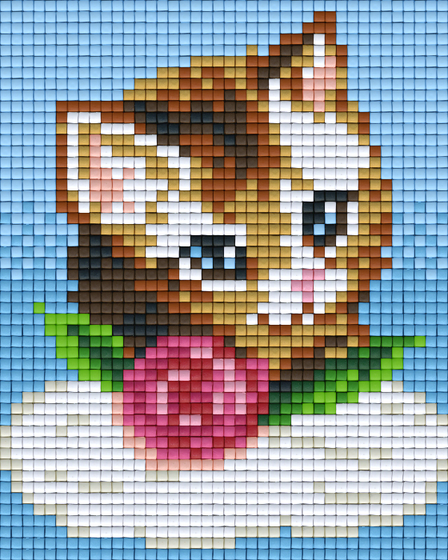 Pixelhobby Klassik Vorlage - Katzenwolke