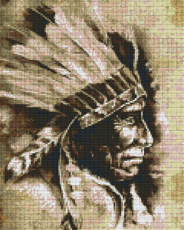 Pixelhobby Klassik Vorlage - Native American Chief