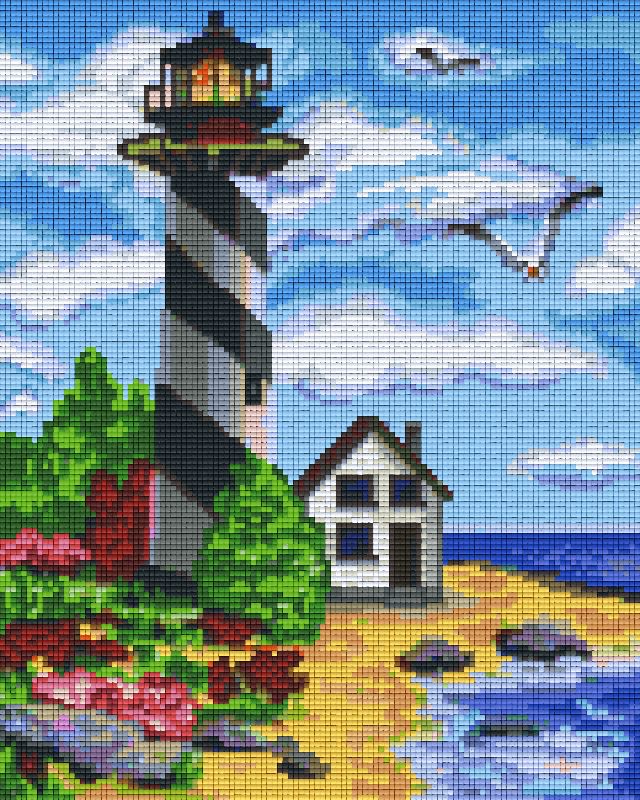 Pixelhobby Klassik Vorlage - Leuchtturm
