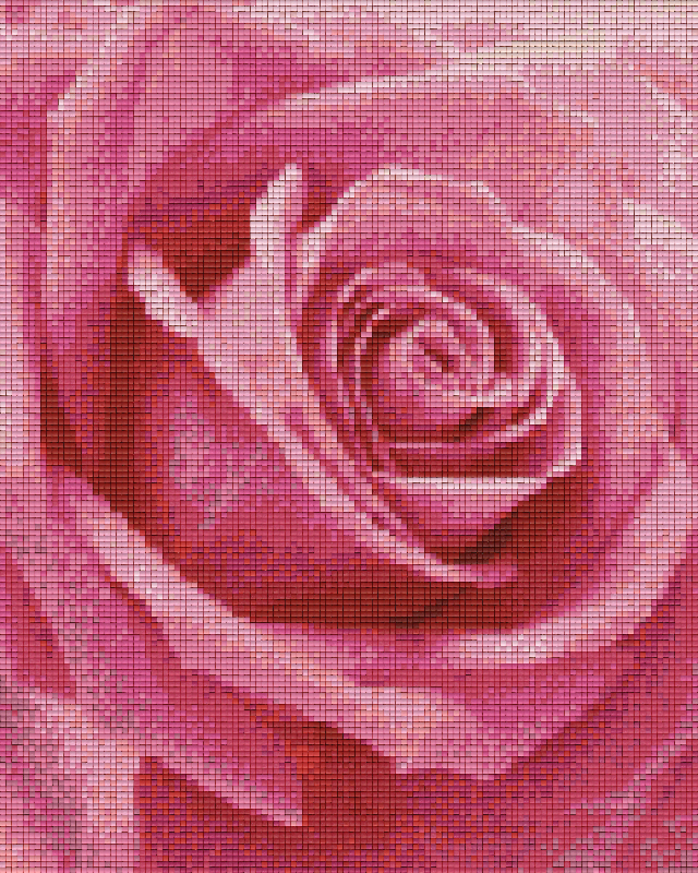 Pixelhobby Klassik Vorlage - rosa Rose